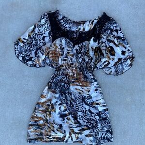 Sienna Rose Abstract Print Dress